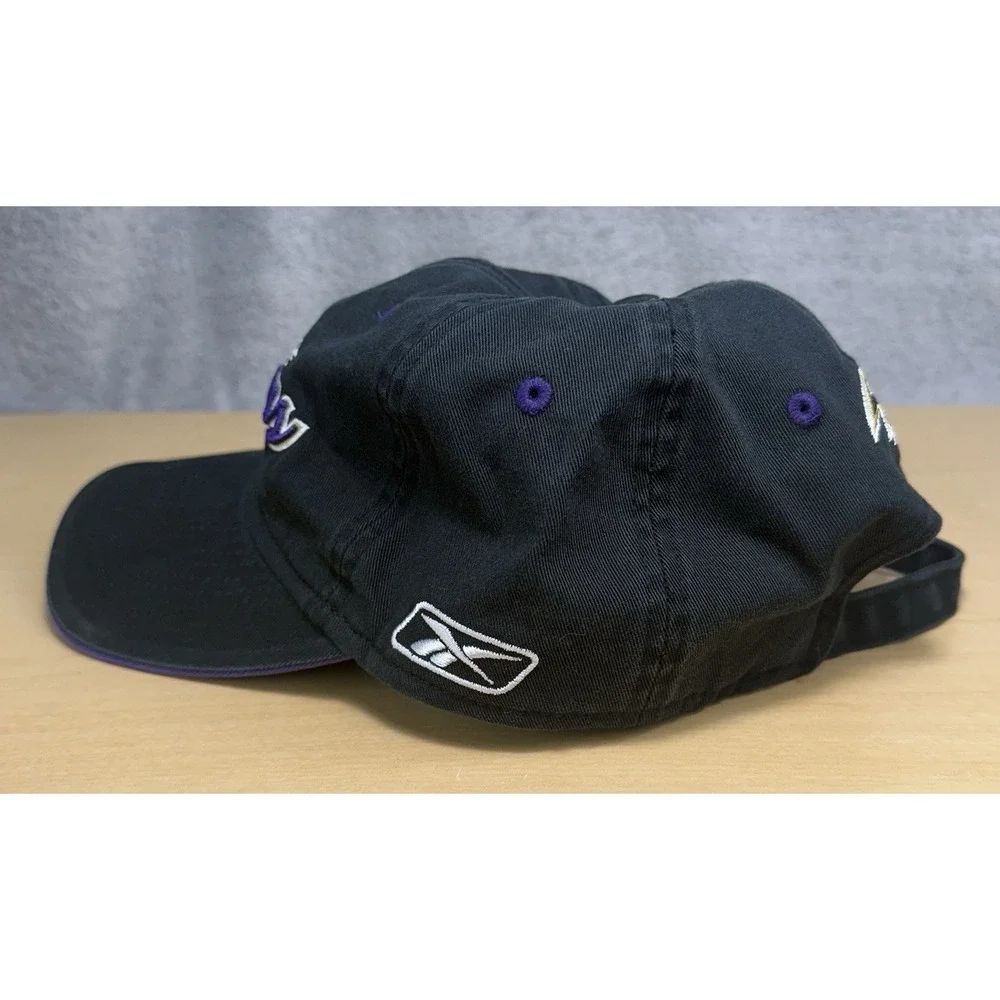 Reebok Baltimore Ravens Script Classic Strapback‎ Hat Black & Purple